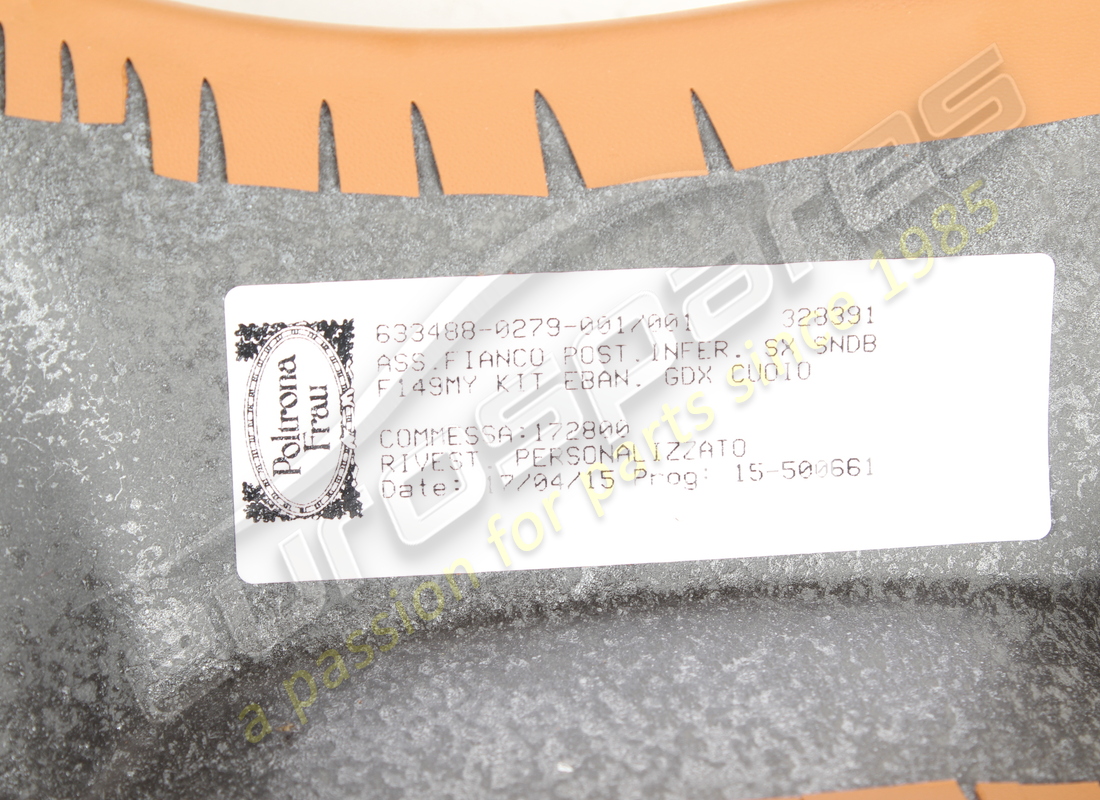 usato ferrari rifinitura laterale sx | cuoio [nascondi] (364011888). numero parte 86449229 (5)