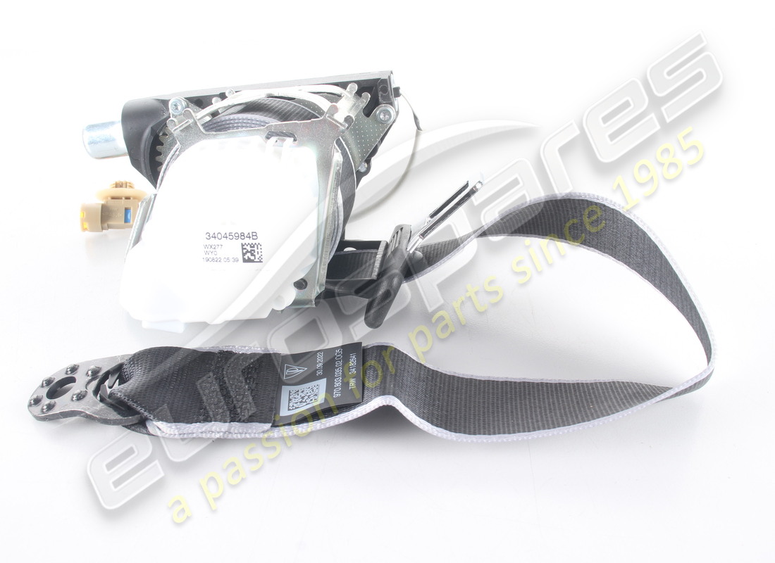 NEW PORSCHE 3-POINT BELT BLACK/SILVER. PART NUMBER 97080303502OG5 (2) new porsche 3-point belt black/silver. part number 97080303502og5 (2)