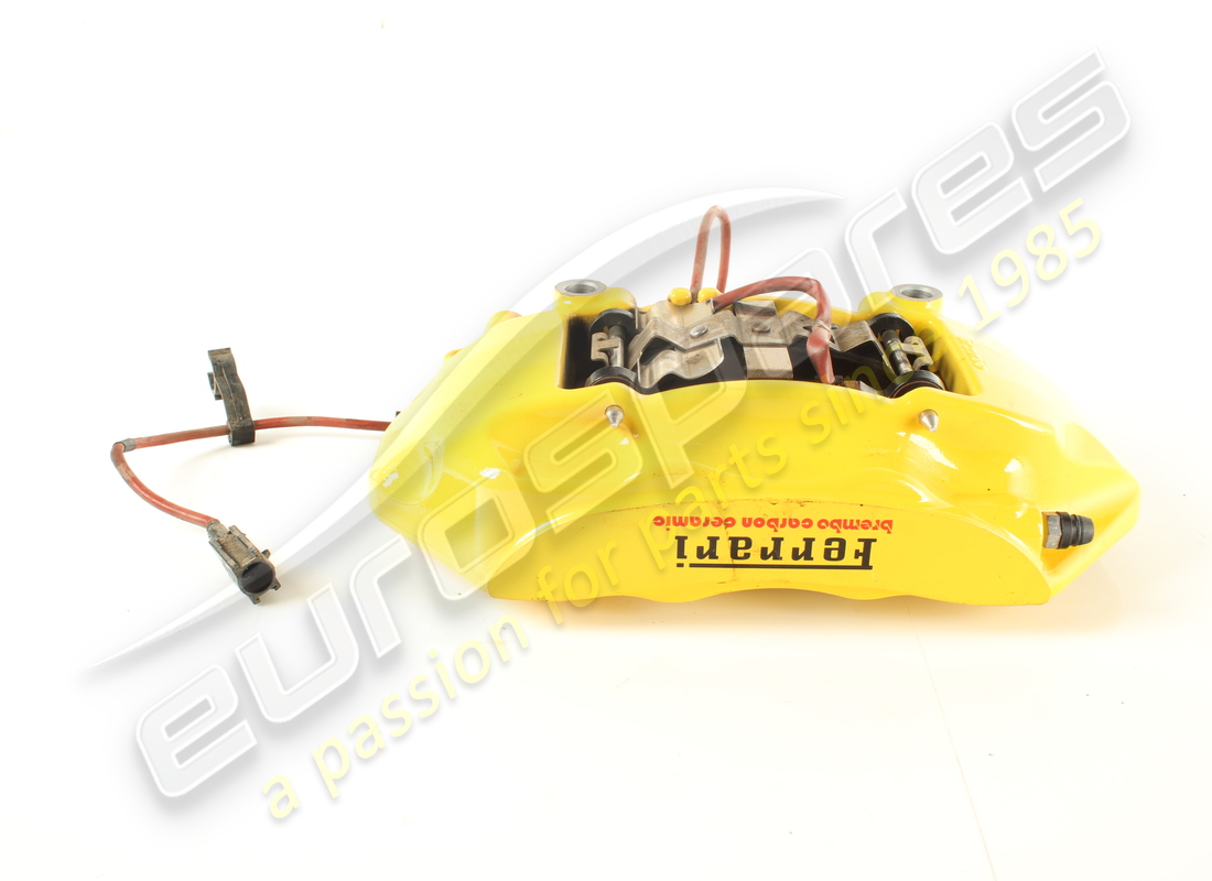 PINZA COMPLETA IN CARBONIO CERAMICA POST.SX GIALLA USATA Ferrari NUMERO PARTE 875183 (1)