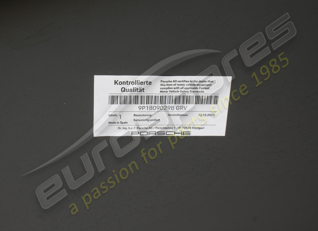 nuovo porsche parte laterale primerizzata. numero parte 9p1809029bgrv (3)