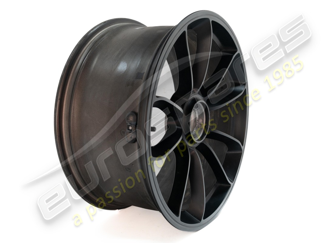 cerchio in lega anteriore usato porsche, gt3 nero opaco rs. numero parte 99136216382je1 (2)