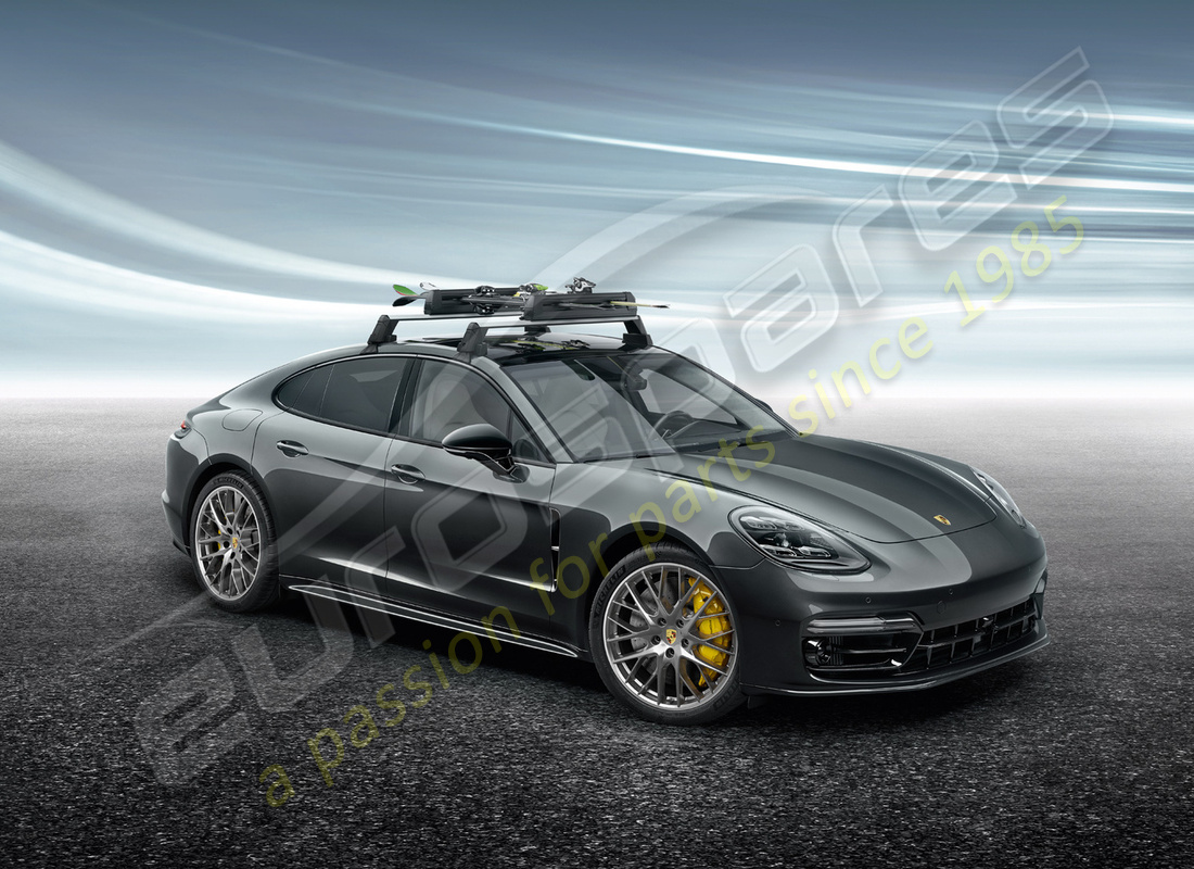 nuovo porsche portasci/porta snowboard. numero parte 95b044830 (12)