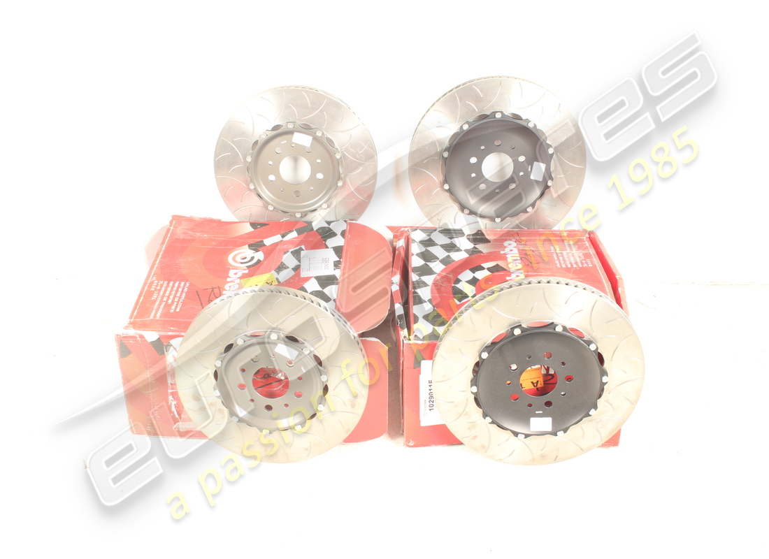 nuovo eurospares set dischi freno anteriori e posteriori in acciaio. numero parte eap1490231 (1)
