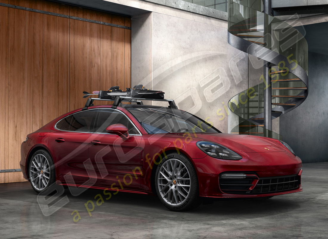 nuovo porsche portasci/porta snowboard. numero parte 95b044830 (13)