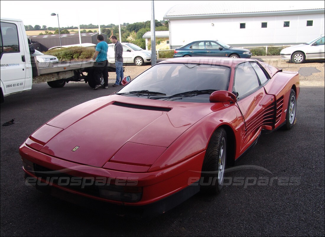 ferrari testarossa (1990) con 18,584 miles, in preparazione per lo smantellamento di #9
