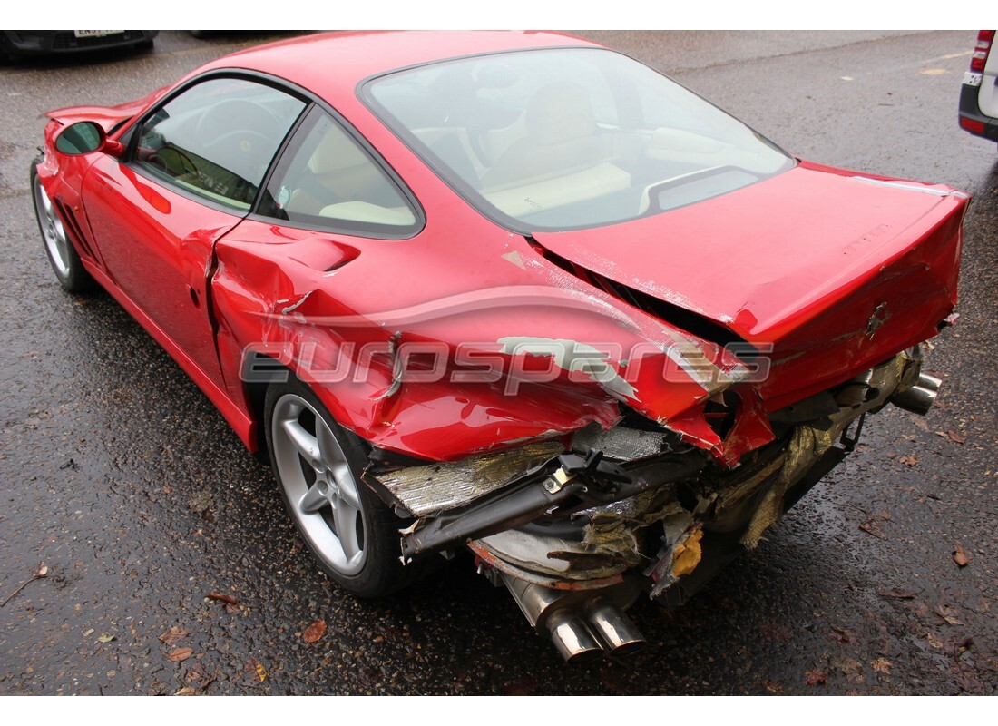ferrari 550 maranello con 53,711 chilometri, in preparazione per lo smantellamento #3