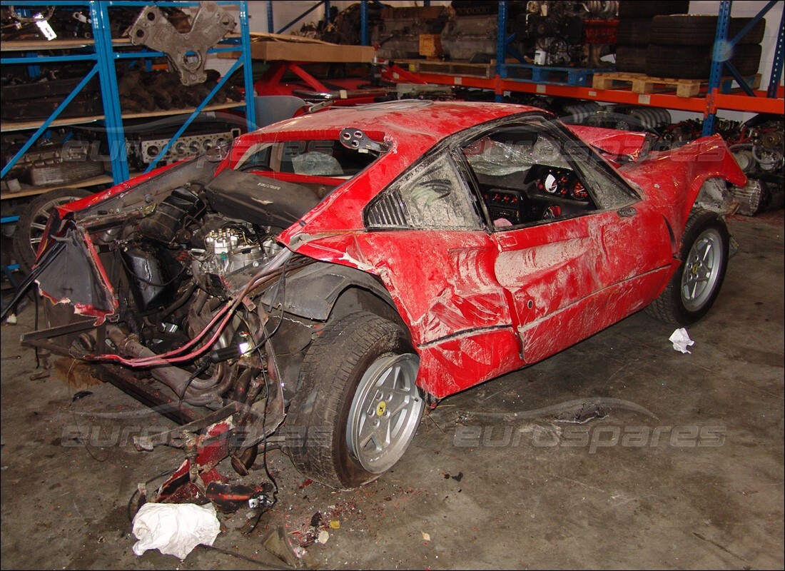 ferrari 328 (1985) con 25,374 miles, in preparazione per lo smantellamento di #5