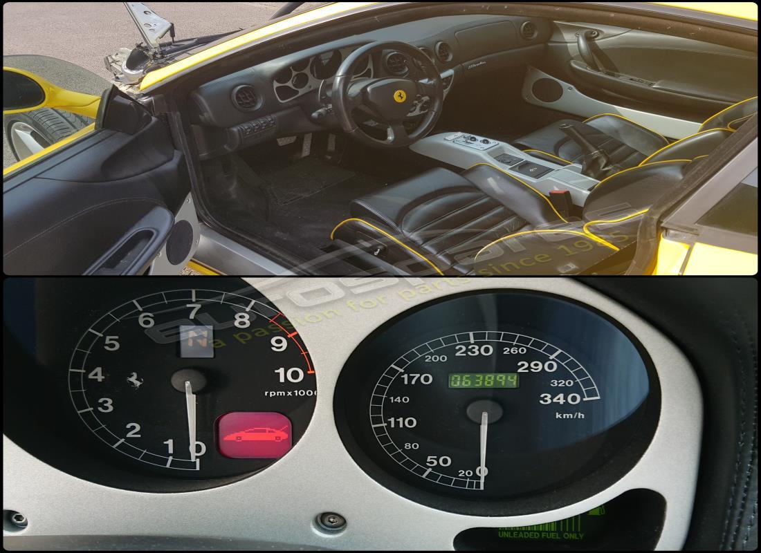 ferrari 360 modena con 39,000 miles, in preparazione per lo smantellamento di #9