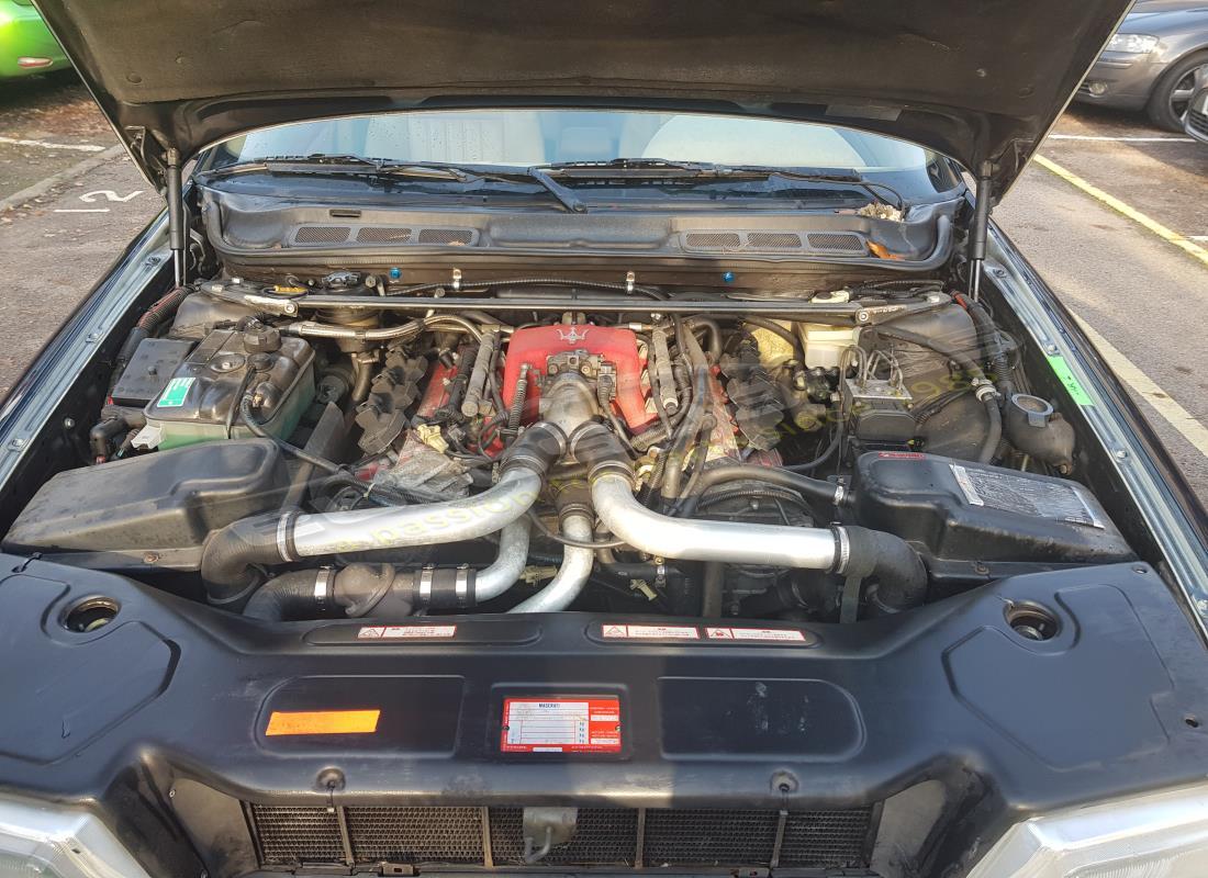 maserati qtp v6 (1996) con vari, in preparazione per lo smantellamento di #15