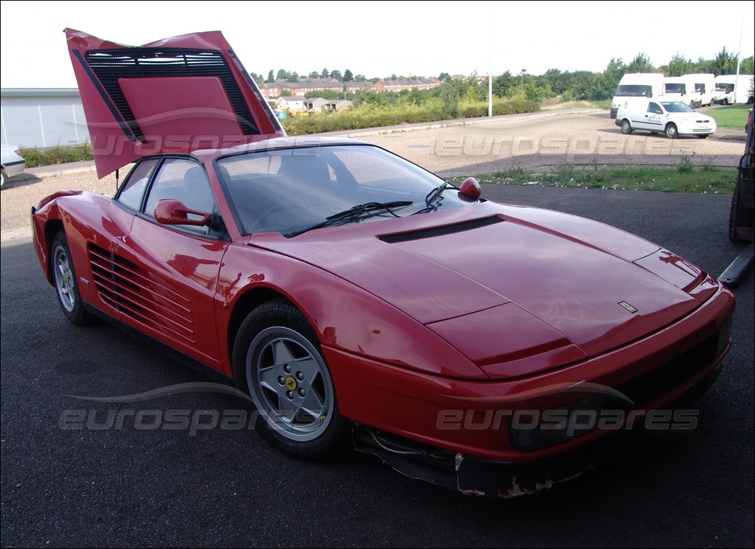 ferrari testarossa (1990) con 18,584 miles, in preparazione per lo smantellamento di #7