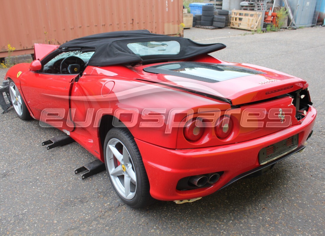 ferrari 360 spider con 23,000 chilometri, in preparazione per lo smantellamento #3