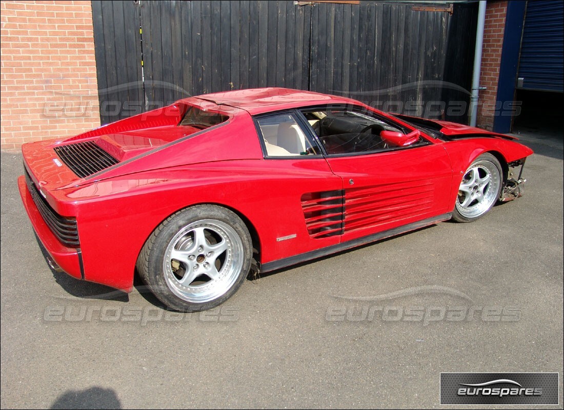 ferrari testarossa (1990) con 33,992 miles, in preparazione per lo smantellamento di #4